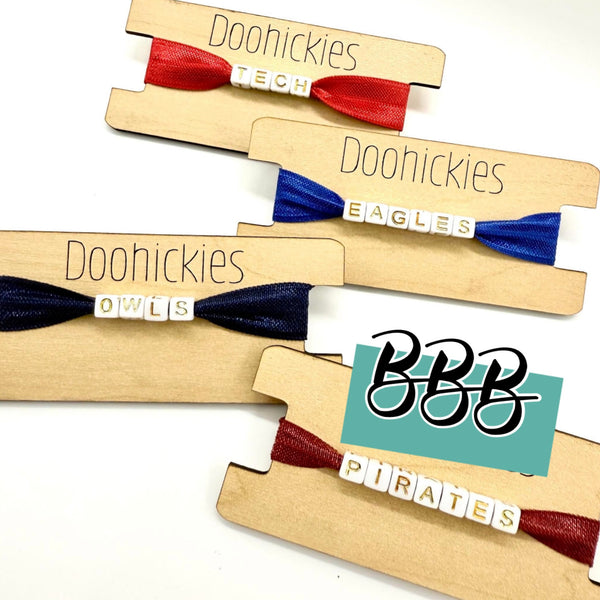 Customizable Mascot Spirit Stretch Letter Bracelets