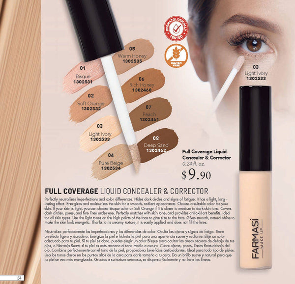 Farmasi Make Up Full Coverage Concealer  Liquid - Blaser Bling