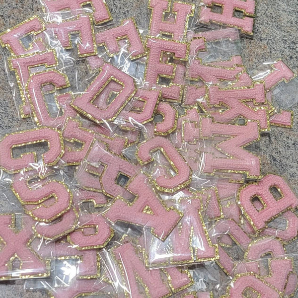 Chenille Adhesive Letters - Blaser Bling