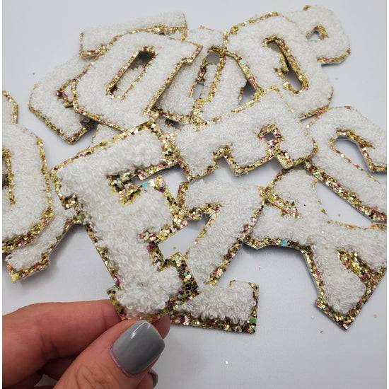 Chenille Adhesive Letters - Blaser Bling
