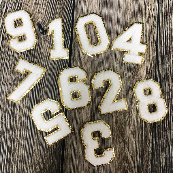 Chenille Numbers - Blaser Bling