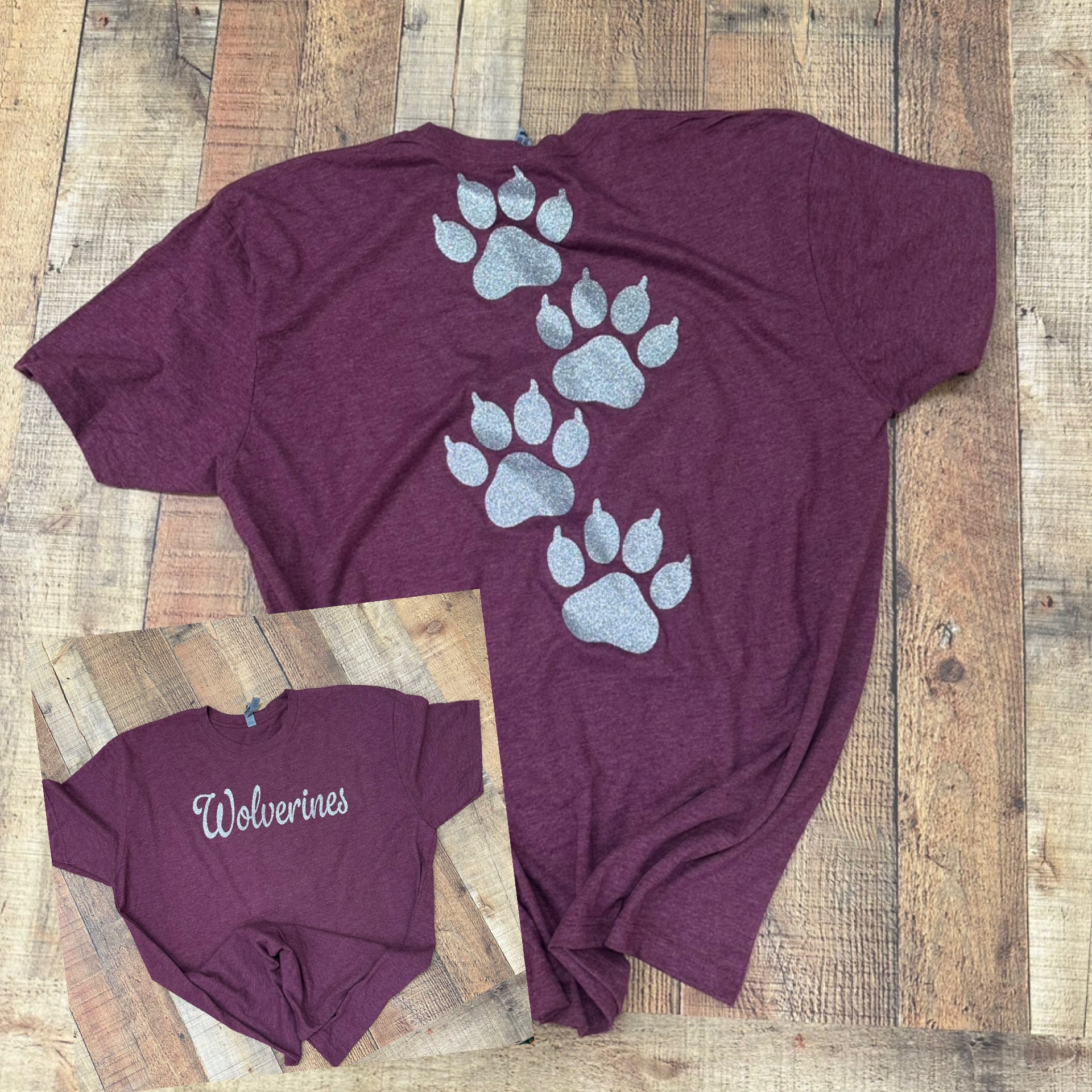 PREORDER GLITTER Wolverines with Paws