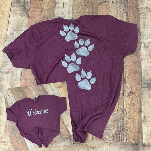 PREORDER GLITTER Wolverines with Paws