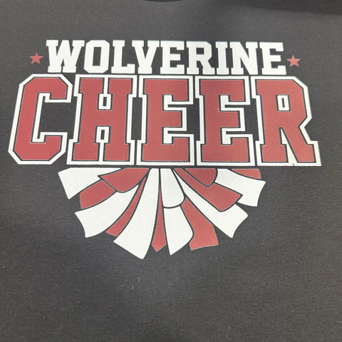 Wolverine Cheer Glitter Sweatshirt