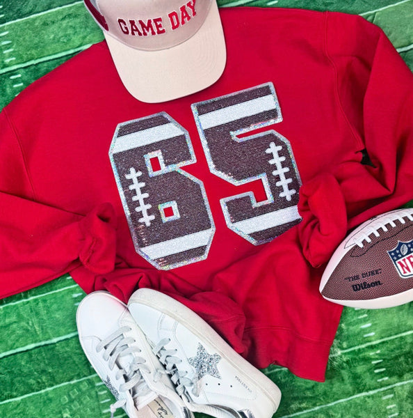 Sequin Football Numbers