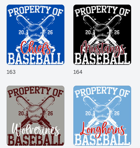 PREORDER Property of Baseball