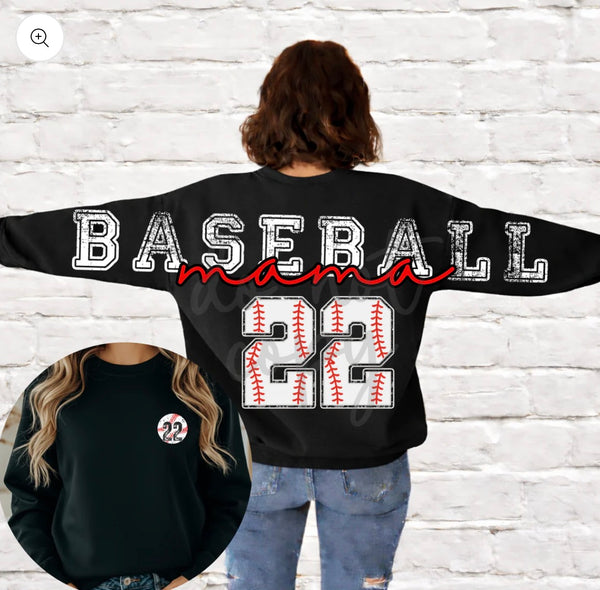 Sports Mama-Number-Pocket Design Customized