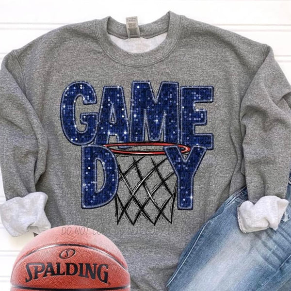 PREORDER Faux Glitter Basketball Game Day