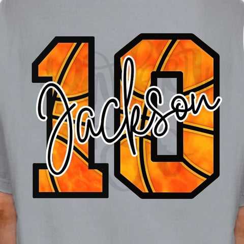 PREORDER Basketball Number and Name