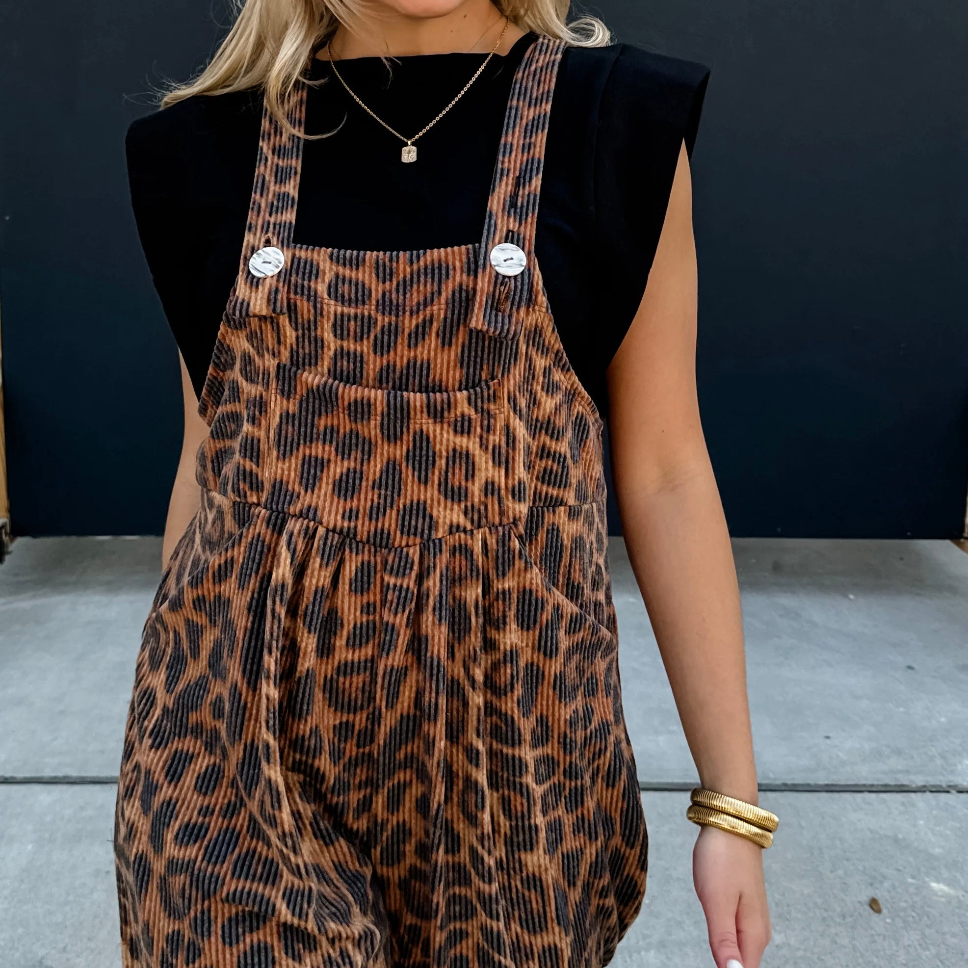 PREORDER Cheetah BOHO Overalls  (January Delivery)