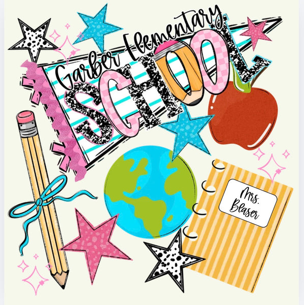 PREORDER Back To School Grade Pennant