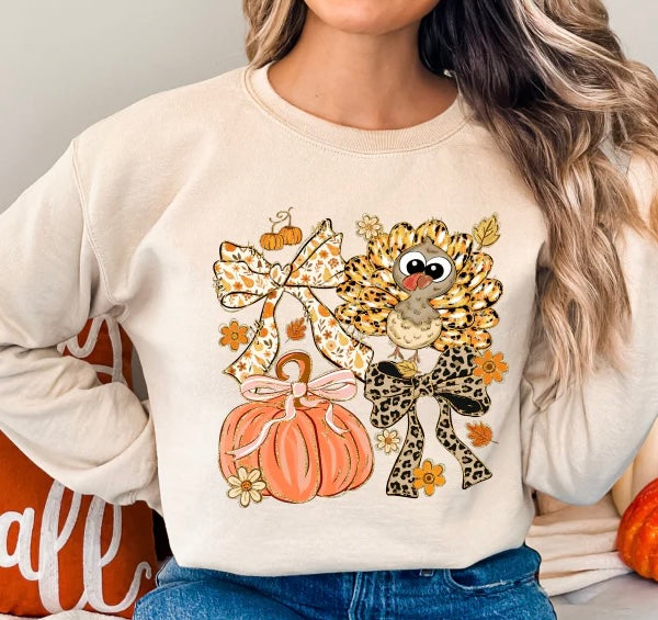 PREORDER Coquette Turkey Pumpkin Collage 9/21