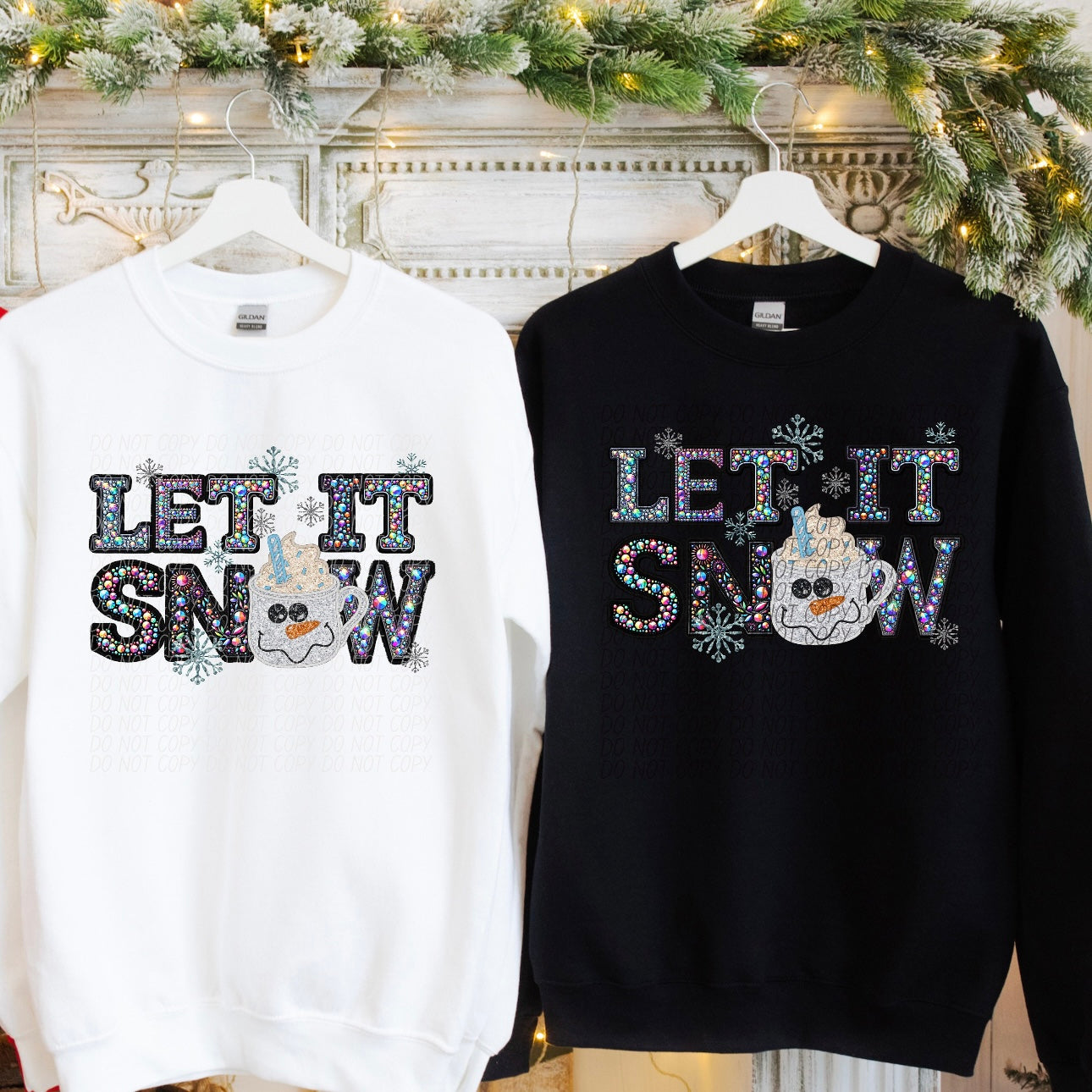 PREORDER Faux Rhinestone Let It Snow