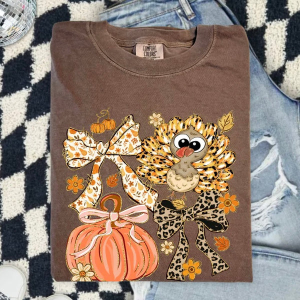 PREORDER Coquette Turkey Pumpkin Collage 9/21