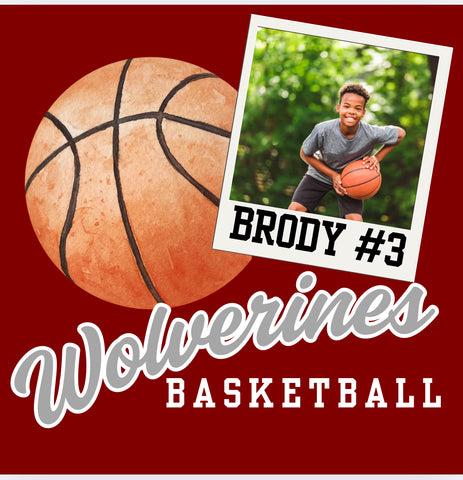 Basketball Polaroid Picture Collage