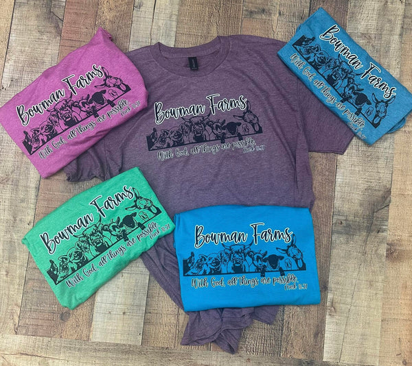 Bowman Farms Adult Tees