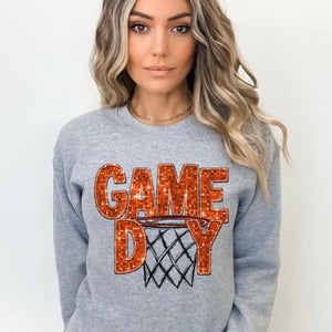 PREORDER FAUX Glitter Basketball Game Day