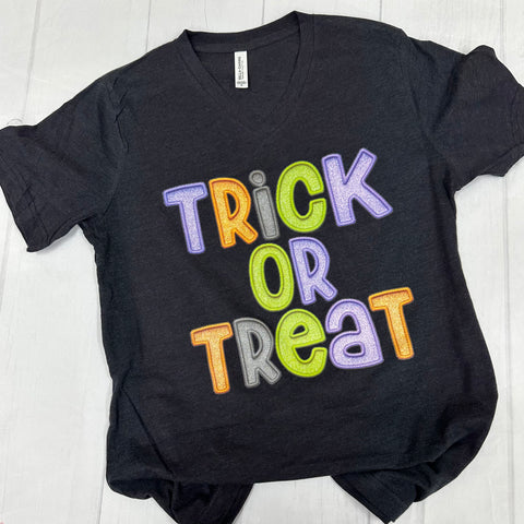 Trick or Treat Faux Embroidery