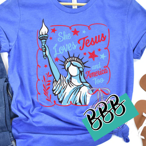PREORDER Liberty Loves Jesus & America 5/5