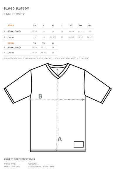 Toddler and Youth Football Jersey