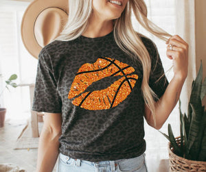 PREORDER Faux Glitter Basketball Lips