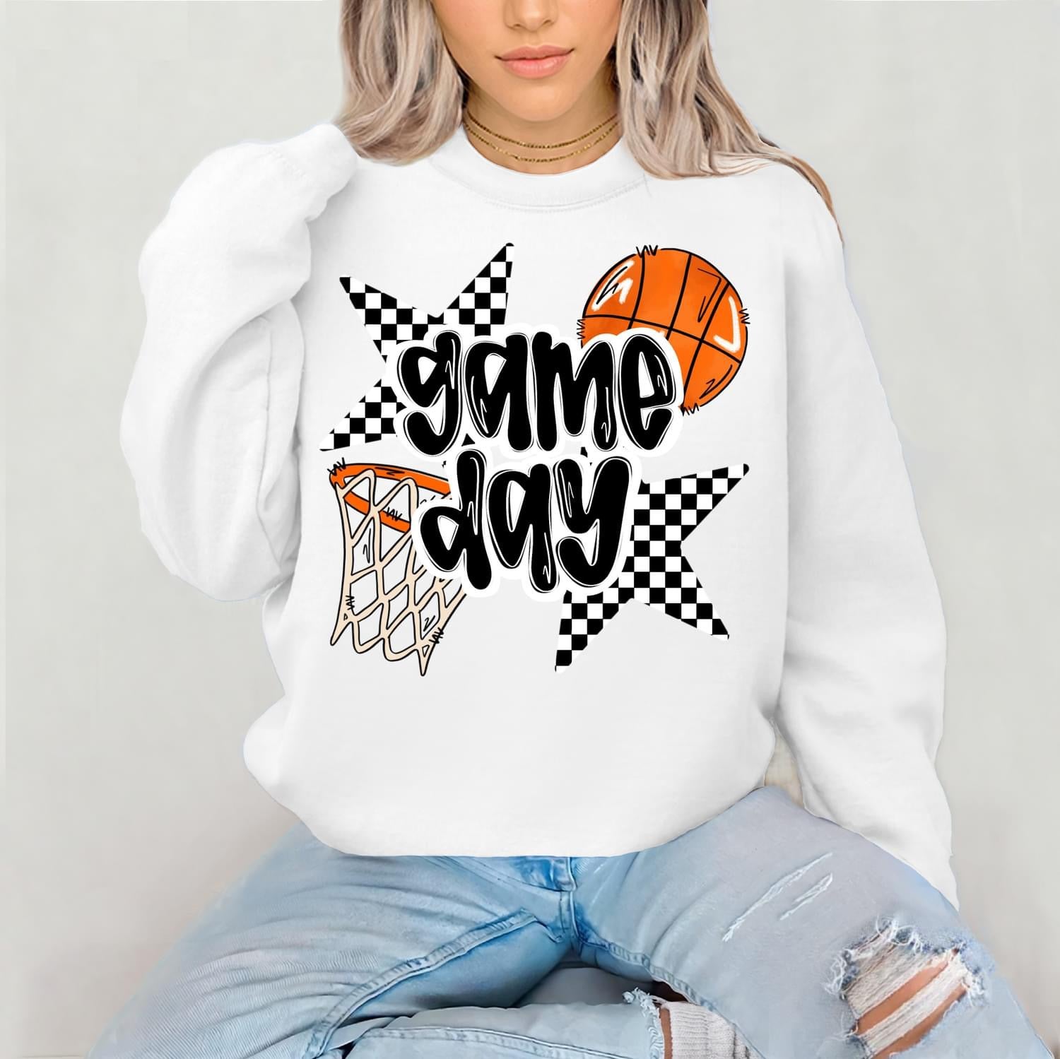 PREORDER Black Checkered Basketball Game Day