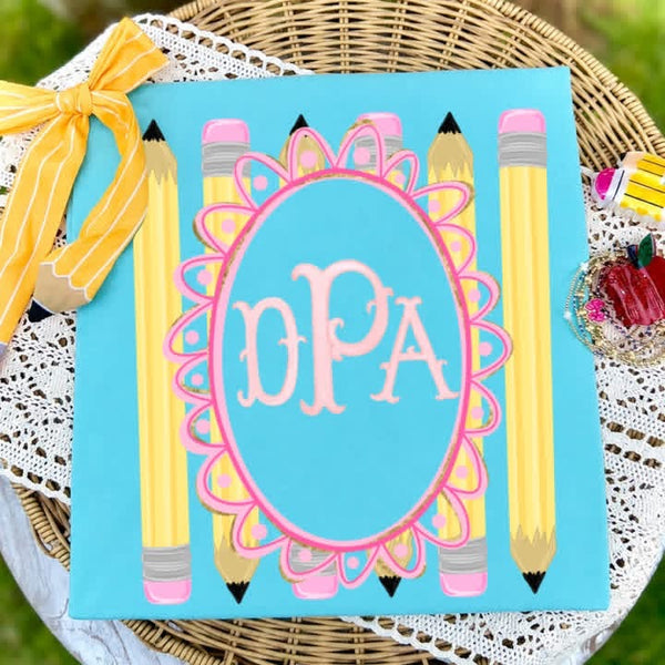 PREORDER  Coquette Pencil Frame Personalized