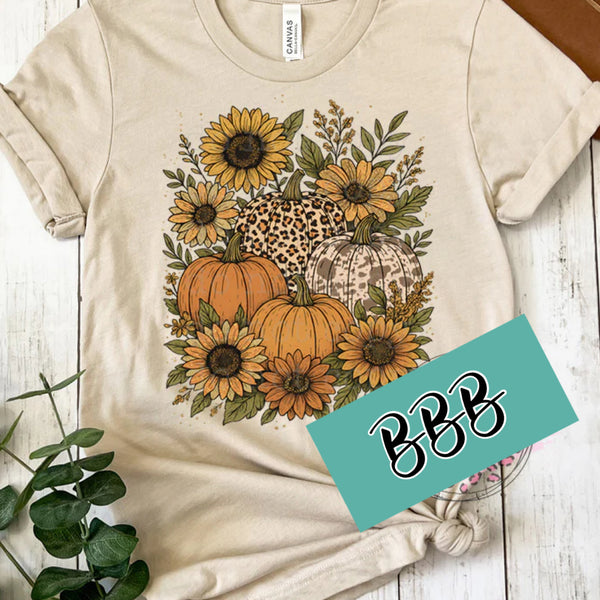 Pumpkins and Sunflowers