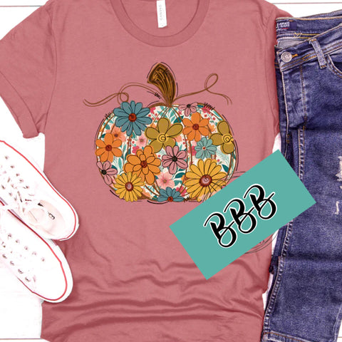 PREORDER Whimsical Flower Pumpkin 8/18
