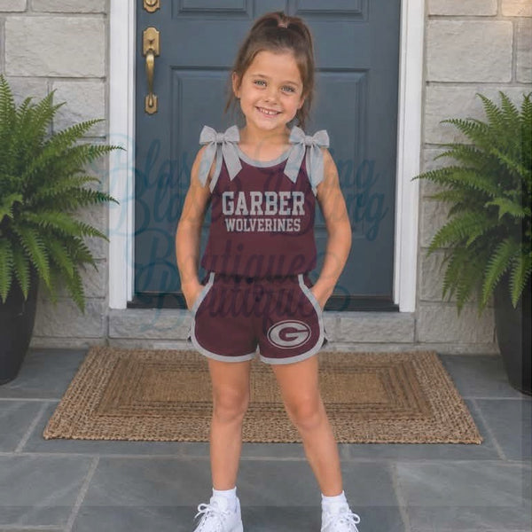 Bow Tie Cheer Short Sets