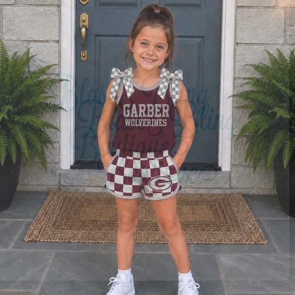 Bow Tie Cheer Short Sets