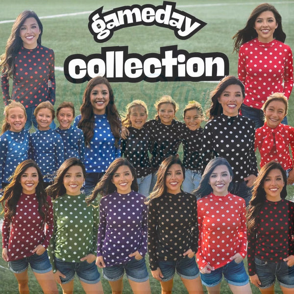Preorder Polka Dot Mesh Tops