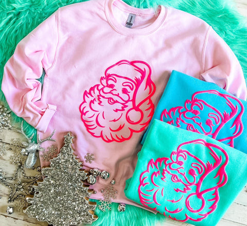 Pink Puff Santa