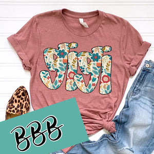 PREORDER Boho Fall Floral Names