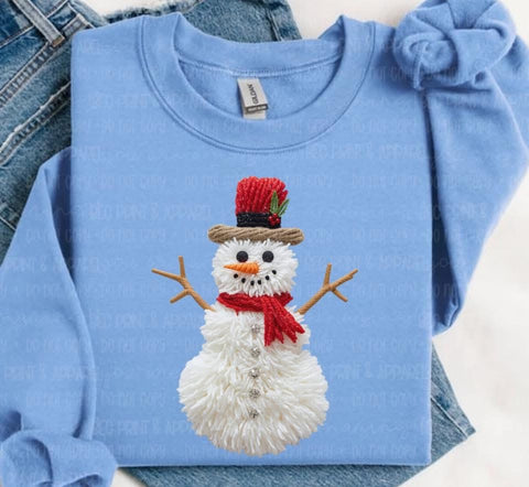 PREORDER Faux Yarn Snowman
