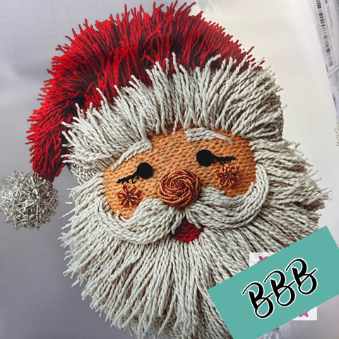 PREORDER Faux Yarn Shaggy Santa