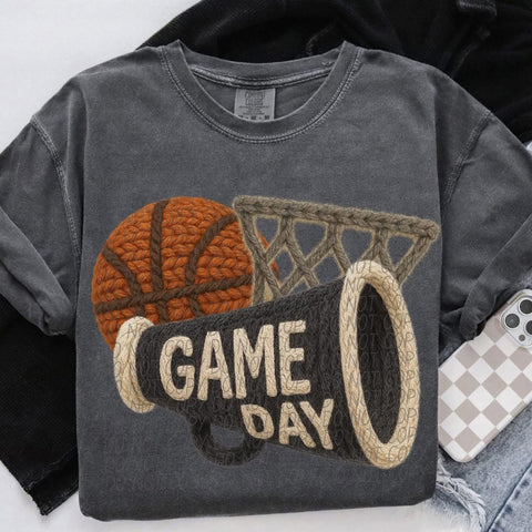 Faux Yarn Basketball Game Day