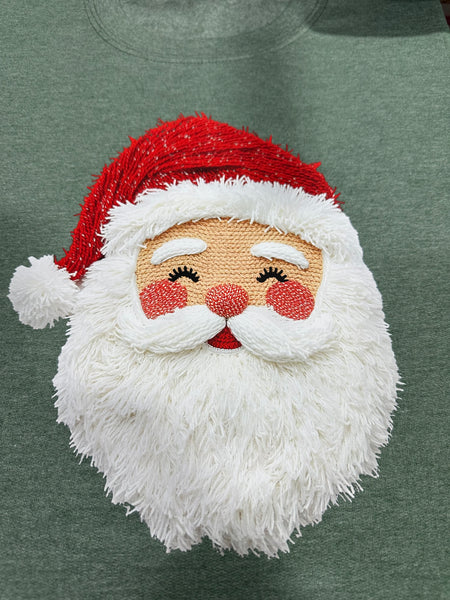 PREORDER Faux Yarn Santa
