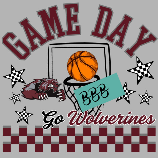 Customizable Basketball Game Day