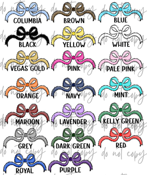 PREORDER Custom Bow Words