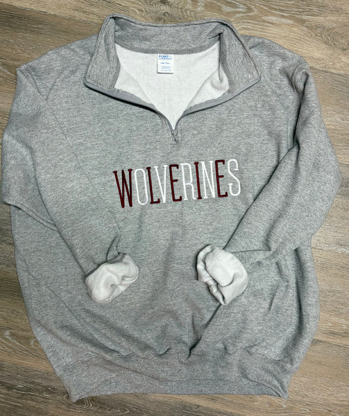 1/4 Zip Mascot Sweatshirt