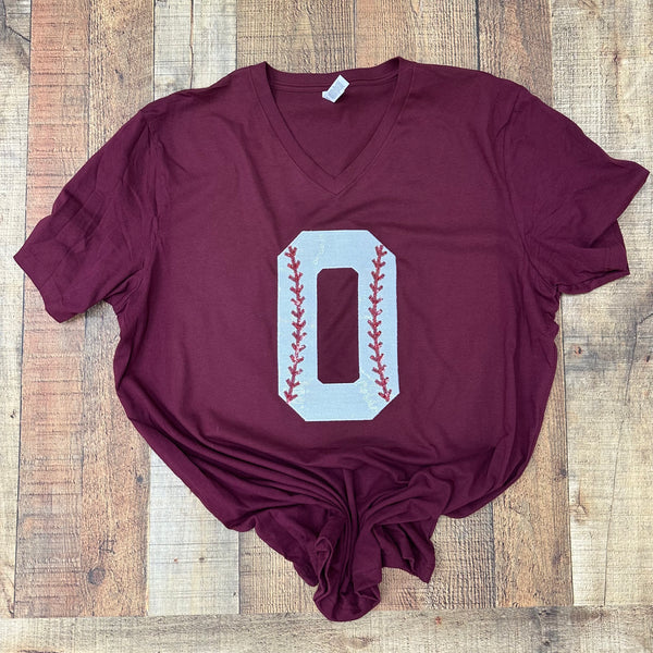 Sequin Baseball Numbers