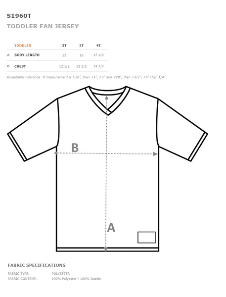 Toddler and Youth Football Jersey
