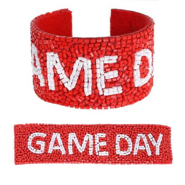 Beaded Game Day Cuff