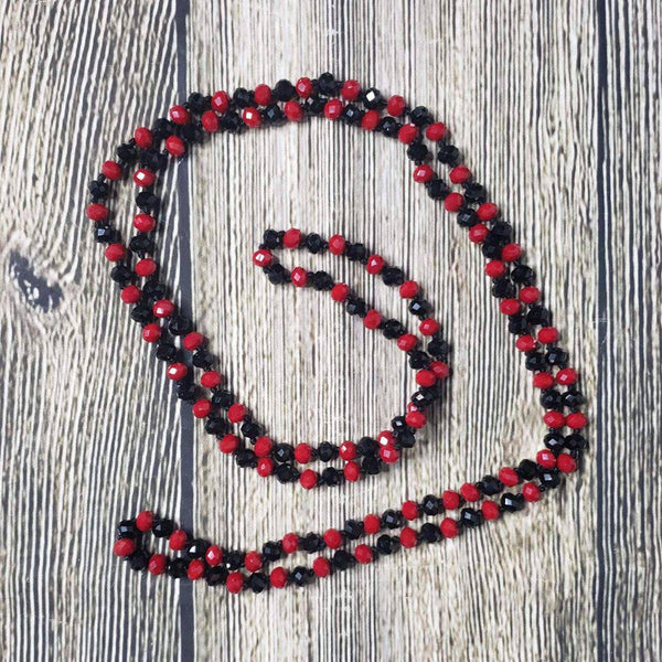 60" 6mm Faceted Beaded Rope Necklaces - Blaser Bling 