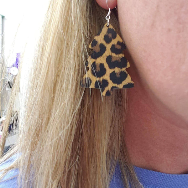 Leopard Tree Earrings - Blaser Bling 