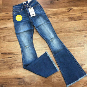 YMI High Rise Super Flare Jeans - Blaser Bling 