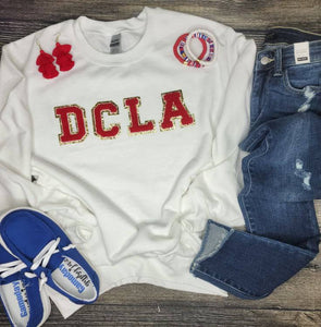 DCLA Chenille Sweatshirt - Blaser Bling 