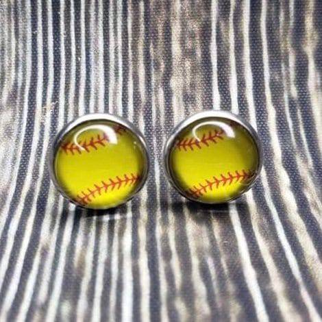 Softball Earrings - Blaser Bling 