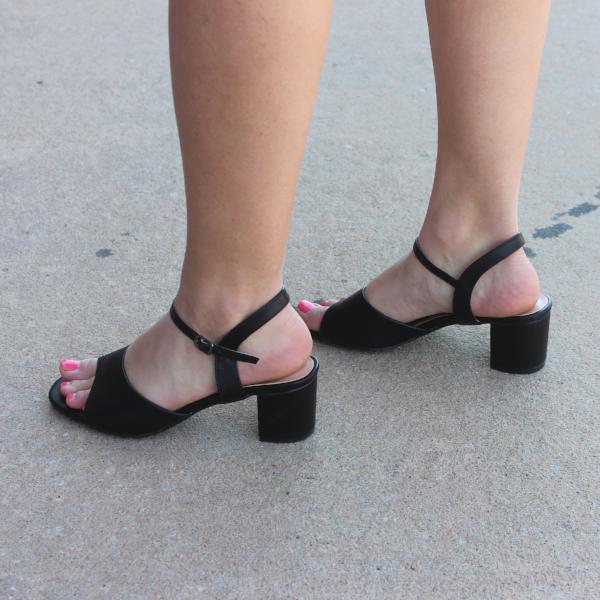 Chunky Heel Sandal - Blaser Bling 